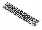 HPI Race Numbers Decal Sheet ** CLEARANCE **