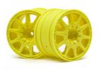 HPI WR8 Method Rallycross Wheels 35mm - Yellow - 1 Pair ** CLEARANCE **