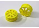 Team C Front Rims yellow (2) 4WD Buggy ** CLEARANCE **