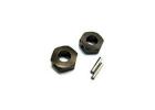 Yokomo B-MAX Aluminum Front Wheel Hubs (Gun Metal) ** CLEARANCE **