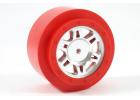 Fastrax Sc Chrome/Red Ring One Piece Wheels(2)-Slash 2Wd Fr ** CLEARANCE **