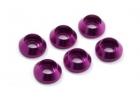 Fastrax M3 Cap Washer Purple (6) ** CLEARANCE **