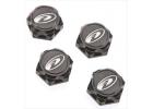 1/8 Serrated Wheel Nut M12 X 1.25 Black (4) ** CLEARANCE **