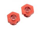 ARAC9413 Arrma Aluminum Wheel Hex 17mm (13.6mm Thick, Red) (2Pcs) ** CLEARANCE **