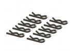 ARAC3449 Arrma Small Body Clip (Black) (4Pcs) ** CLEARANCE **