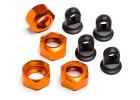 Shock Caps For 101090, 101091 and 101185 Trophy Series 4Pcs (Orange) (Replaces 101005) ** CLEARANCE **