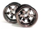 HPI Spike Truck Wheel(Black Chrome/2Pcs) ** CLEARANCE **