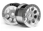 HPI Mag 8 Monster Truck Wheels - 3.2 Inch Diameter - 17mm Hex - Savage XL Standard Fit - Pair ** CLEARANCE **