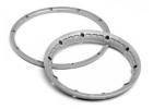 Heavy Duty Wheel Bead Lock Rings for HPI Baja 5B - Silver (1 Pair - fits 2 Wheels) ** CLEARANCE **
