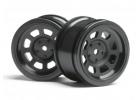 Vintage Car Wheel 31mm Black 6mm Offset For 31mm VintageTyres ** CLEARANCE **