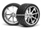 Phaltline Tyre 7inch On Blast Wheel Chrome With 17mm Hex ** CLEARANCE **