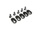 EngineMntInsert Screws - BLK - 21.5T(5): 5ive-T 2.0 ** CLEARANCE **