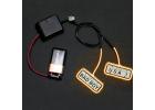 RC Neon Light Up Licence Plate Kit - Orange ** CLEARANCE **
