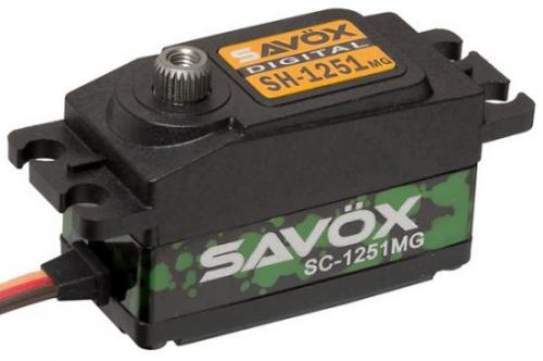 Savox SC-1251MG Black Edition Low Profile Digital /"High Speed/" Metal Gear Servo