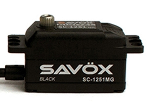 Savox SC-1251MG Black Edition Low Profile Digital /"High Speed/" Metal Gear Servo