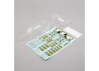 Light Weight Body & Wing Clear w/Stickers: 22 4.0 ** CLEARANCE **