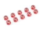 GF-0400-055 - Nylstop nut M5 Red - Aluminium (10pcs) ** CLEARANCE **