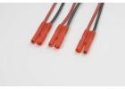 GF-1320-110 - 2mm Shielded Gold Connector Serial Y Lead - Silicone 14AWG Cable ** CLEARANCE **