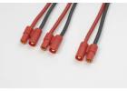GF-1320-116 - 3.5mm Shielded Gold Connector Parallel Y Lead - Silicone 14AWG Cable ** CLEARANCE **