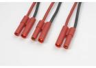 GF-1320-120 - 4mm Shielded Gold Connector Serial Y Lead - Silicone 14AWG Cable ** CLEARANCE **