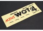 Decal Set - WOT4 Mini ** CLEARANCE **